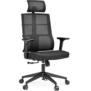 HJH Office SPINIO PRO Stoff Schwarz