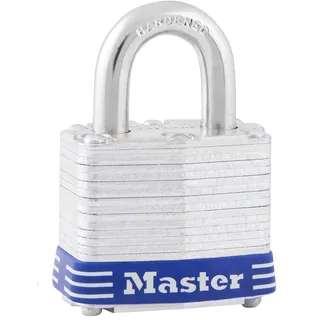 Master Lock 3EURD VORHÄNGESCHLOSS 38MM LAMELLIERTER STAHL BÜGEL 19MM