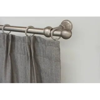 GARESA Vorhangstange Kugel kurz 1-läufig Ø 20 mm 300 cm Silber