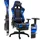 Gaming Bürostuhl Kunstleder Blau