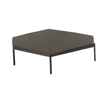 Azuri Loungesystem Hocker - Aluminium anthrazit, inkl. Polster basalt