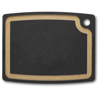 Victorinox Schneidebrett, Gourmet Serie, M 36.8 x, 28.6 x, 0.9, Saftrille, Klingenschonend, Spülmaschinengeeignet, Schwarz