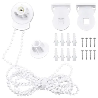 1 Satz 25 mm Rollo Reparatur-Set Hochwertige Klemmfix Rollo Ersatzteile, Rollos Halterung Ersatzteile Halterung Kettenzug & Seitenzug Zubehör für Verdunkelungsrollo und Montage-Set für Fenster