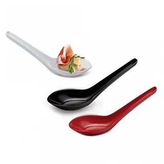 Chinesischer Löffel 13,3X4,2X5,7 Cm Rot Melamin - 100 Un.