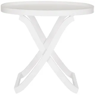 SAFAVIEH Modern Wooden Accent Table, in White, 91 X 68 X 85.85