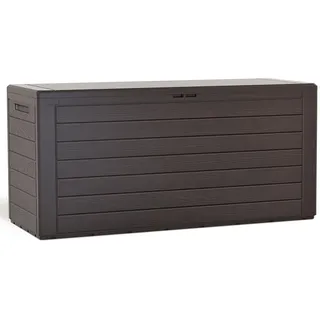 VOUNOT Auflagenbox 280 l 120 x 60 x 60 cm Braun