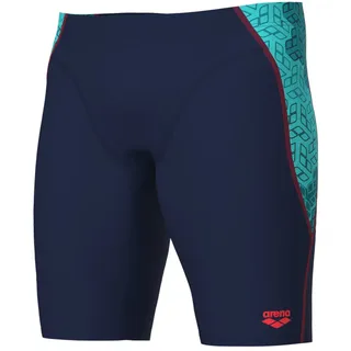 Arena Herren Badehose Camo Kikko Swim Jammer 007162-780 7 - Navy-Water Multi - 7