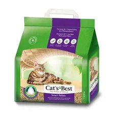 Cat's Best Smart Pellets, 100 % pflanzliche Katzenstreu, innovative Klumpstreu für Katzen aus antihaftenden Aktiv-Holzfasern – stoppt das Heraustragen, 2,5 kg/ 5 l