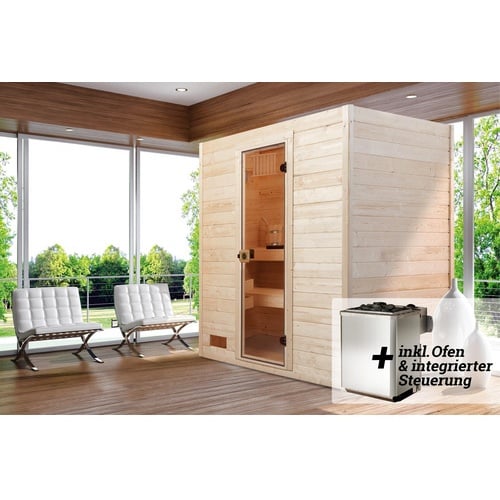 Bild von Sauna »Valida«, 9 kW-Ofen mit integrierter Steuerung, beige