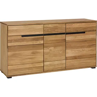 Sideboard HOME AFFAIRE, braun, B:162,5cm H:82,5cm T:40,5cm, Holz teilmassiv, Sideboards, Sideboard
