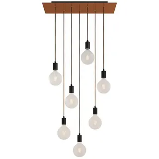 Creative Cables Rose-one Xxl 7 Falls With Light Bulb Hängelampe - Satin Copper - One Size