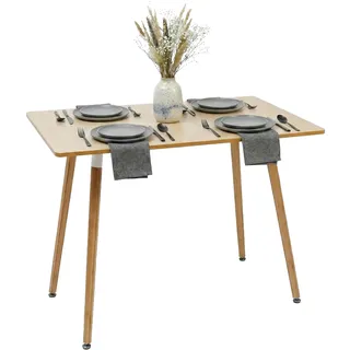 Relaxdays Esszimmertisch 110 x 75 x 70 cm bronze