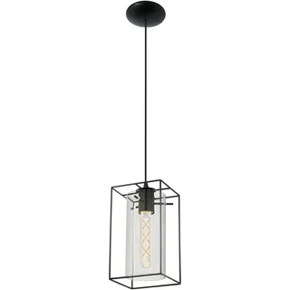 EGLO Loncino 1-flg. 15 cm schwarz/rauchglas