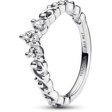 Bild von Moments Königlicher Wirbel Diadem-Ring in der Farbe Silber aus Sterling-Silber in der Größe 60,