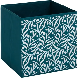 Klappbox Aufbewahrungsbox blau Faltbox 31x31 cm Regalbox Einschubkorb Dekoration
