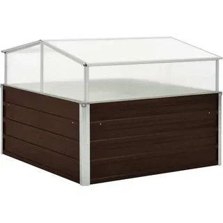 Gewächshaus Braun 100 x 100 x 85 cm Verzinkter Stahl - Braun