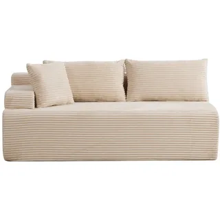 Oxeza Sofaelement 172/99/74.5 cm Beige Chenillestoff , Textil , Mode , Rechteckig , 99x74.5x172 cm , Wohnzimmer, Sofas & Couches, Sofas, Modulsofas