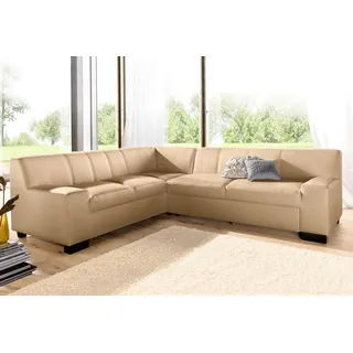 DOMO collection Ecksofa »Norma L-Form«, wahlweise mit Bettfunktion braun