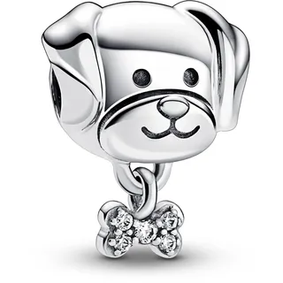 Pandora Hund mit Knochen Silber 925
