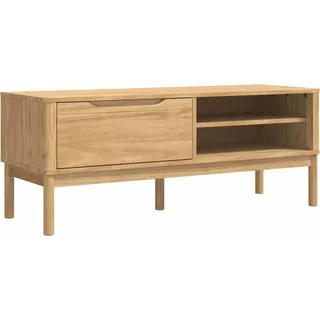 Flurbank FLORO Wachsbraun 115 x 40 x 45 cm Massivholz Kiefer - Braun
