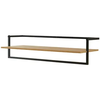 [en.casa] Wandgarderobe Evje Schwarz