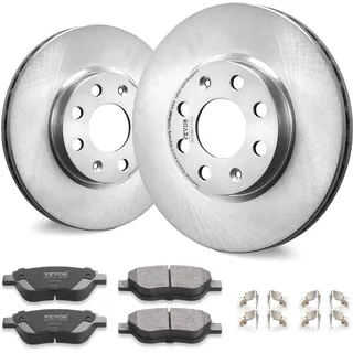 VEVOR Vorderradbremsensatz für Opel Adam (M13), Corsa D (S07), Corsa D Kasten/Schrägheck (S07), Bremsscheiben, Keramikbremsbeläge, Ersatzsatz, 257 mm Vorderradbremsscheiben
