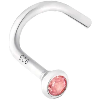 Amor Nasenpiercing »Schmuck Geschenk Piercing Körperschmuck Silber Pink Sparkle 9037353«, bunt