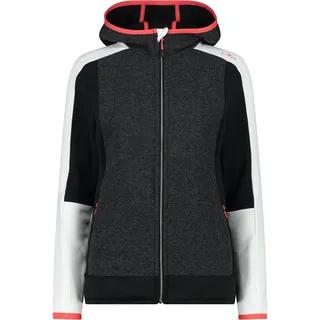 CMP Damen Hoodie Jacke, bianco, M