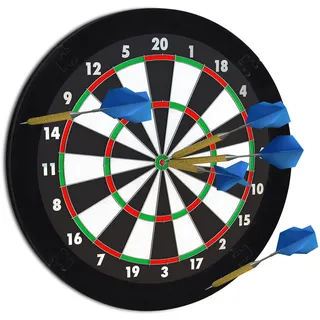 Relaxdays 10021529_46 Dart Auffangring R5, Catchring Dartscheibe, 4-teilig, Surround f. Dartboards, EVA, 45 cm, schwarz