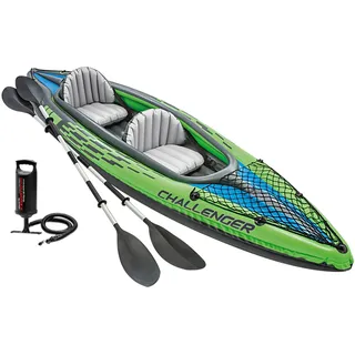 Intex Schlauchboot/aufblasbares Kajak Grün 351 x 76 x 38 cm