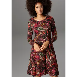 Aniston SELECTED Jerseykleid, Paisley-Druck in satten Farben, bunt