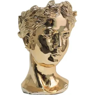 Blumen Tisch Design Helen Vase Deko Vasen Blumentopf Dekoration Korb Töpfe Neu - Gold