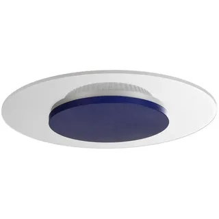 Led-Deckenleuchte , Blau , Metall, Kunststoff , rund , F , 29x4x29 cm , RoHS, Europäischer Sicherheitsstandard , Lampen & Leuchten, Leuchtenserien