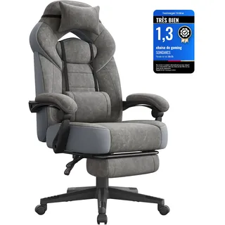 Songmics Gaming-Stuhl grau