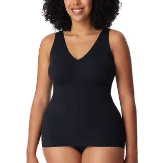 SCHIESSER Damen Trägertop Mit Herausnehmbaren Pads - Invisible Soft BH, Schwarz_170365, 44