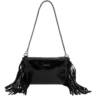 Pepe Jeans Damen. Ursula Rock Tasche, schwarz Black