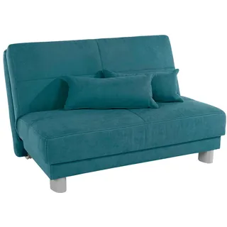 INOSIGN "Gina", blau (türkis), B:120cm H:86cm T:195cm, Sofas, Schlafsofa, mit einem Handgriff vom Sofa zum Bett