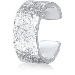 Elli Ohrclips Earcuff Gehämmert Silber 925 0305141222 10mm
