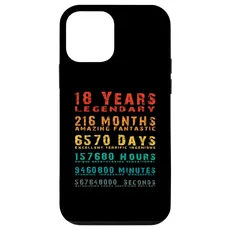 Hülle für iPhone 12 mini 18 Jahre Legendär, Genial, Grandios, Geburtstag