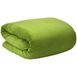 Beautissu Decke Aurelia 150/200 cm Grün , Textil , 200x150 cm , Heimtextilien, Wohntextilien, Decken, Kuscheldecken