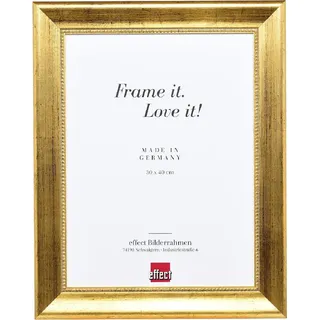 Holz-Fotorahmen Effect Profil 95 Gold 42x59,4 cm Museumsglas