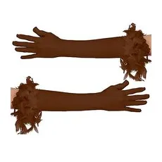 Handschuhe "Glamour", braun