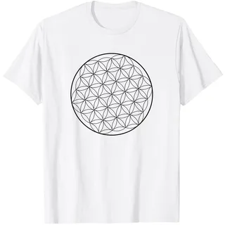Lebensblume Heilige Geometrie Blume des Lebens Glücksbringer T-Shirt