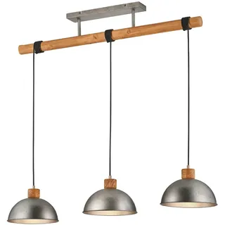 Trio Delhi 3-flg. 60 cm rund Holz grau