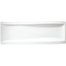 Villeroy & Boch NewWave Antipastiteller, 42 x 15 cm, Premium Porzellan, Weiß