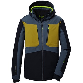 KILLTEC Herren Skijacke/Funktionsjacke mit abzippbarer Kapuze und Schneefang KSW 47 MN SKI JCKT, stahlblau, M,