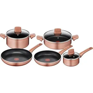 Aluminium Backofen-Set mit Antihaft-Beschichtung - 8-teilig - Kupfer-Effekt - für Gas und Ofen