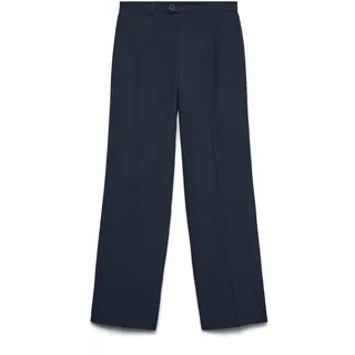 VERO MODA Damen Vmtexas Mw Straight Pant Noos, Navy Blazer, 8L UK/XL