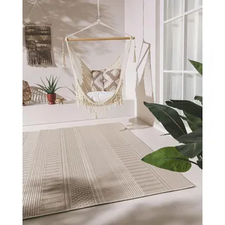 benuta In- & Outdoor Teppich Naoto Beige 120x170 cm | Pflegeleichter Teppich geeignet für Innen- und Außenbreich, Balkon und Terrasse