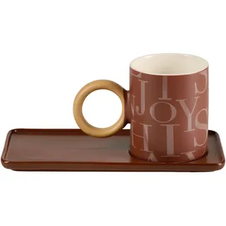 Novel Kaffeebecher , Braun , Keramik , Kaffee , 0.35 l,350 ml , 23 cm , Lfgb , Geschirr, Tassen, Kaffeebecher